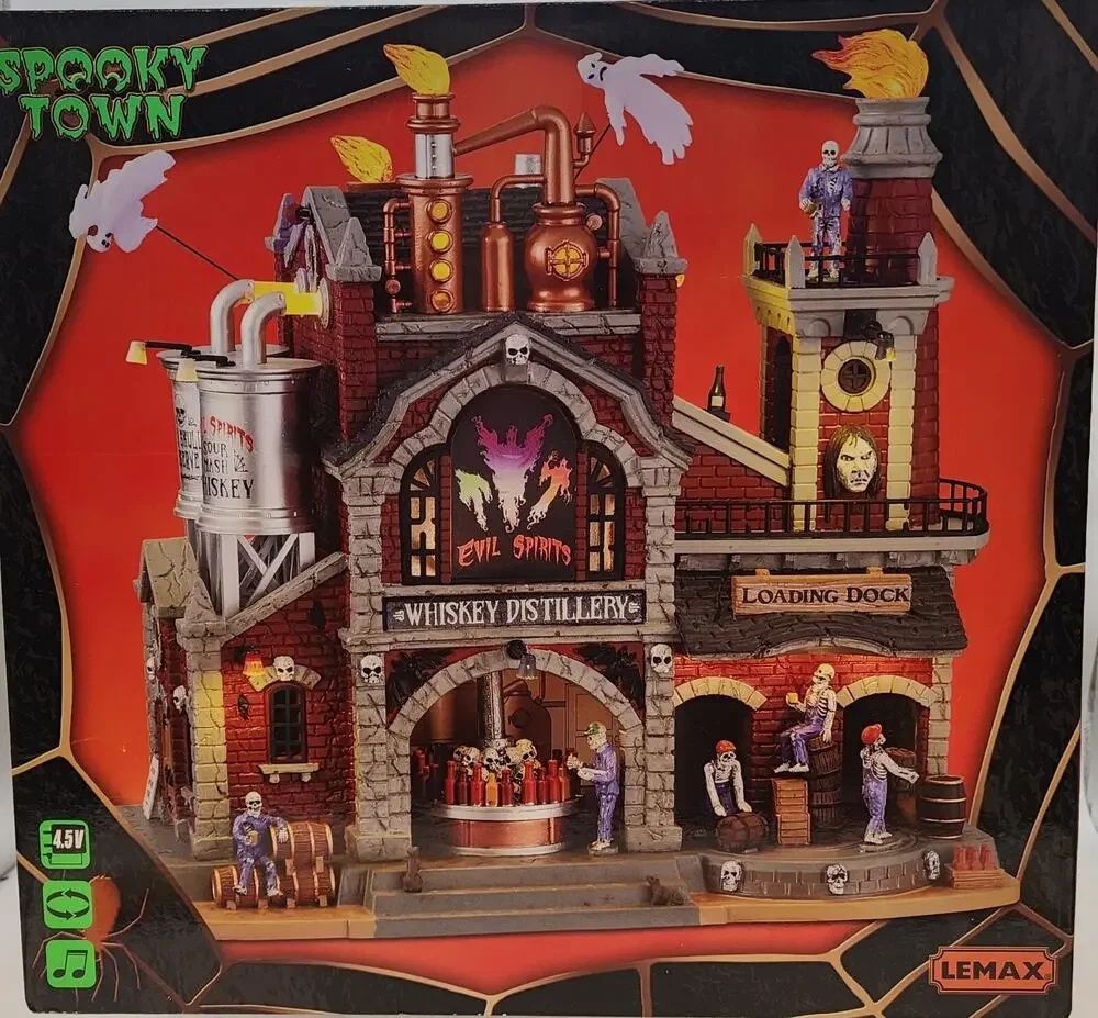 Lemax Spooky Town 2021 EVIL SPIRITS WHISKEY DISTILLERY #15723 NRFB